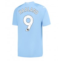 Manchester City Erling Haaland #9 Domáci futbalový dres 2023-24 Krátky Rukáv